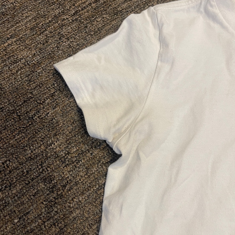 Reformation basic White T-Shirt woman’s size XL 100% cotton 90s Y2K - Picture 3 of 6